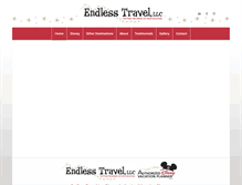 Tablet Screenshot of endlesstraveltrips.com